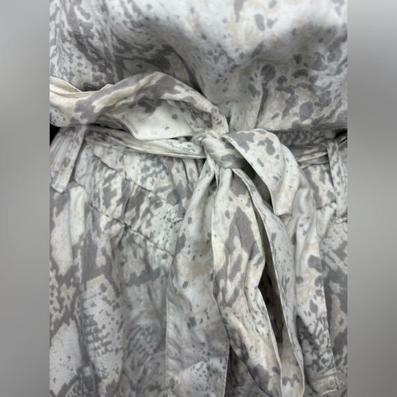 Vintage Havana elastic top strapless jumpsuit snakeprint belted sz M never worn - Picture 10 of 12